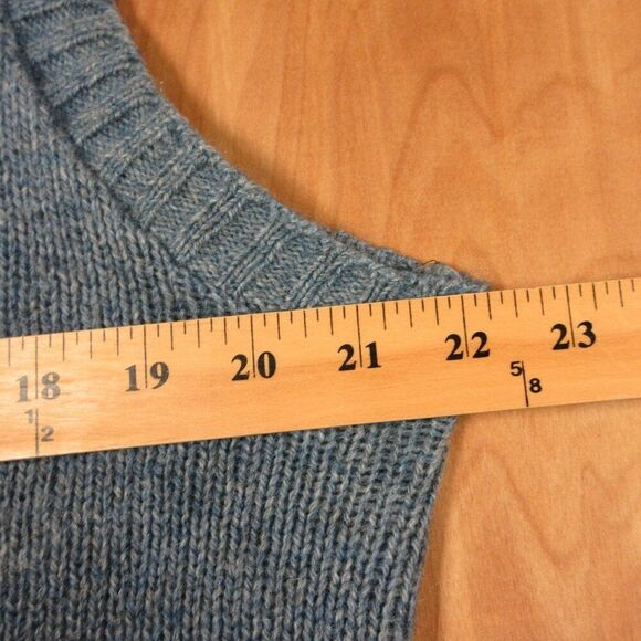 MCGREGOR Wool Blend VINTAGE Argyle Sweater Vest Mens Med Blue V Neck Made in USA - Picture 8 of 9